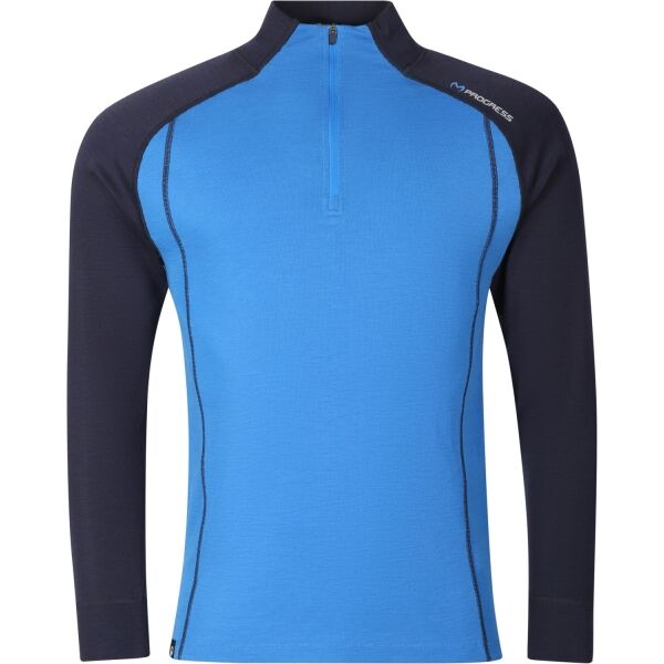 PROGRESS BREAKOUT Pánský merino rolák s krátkým zipem