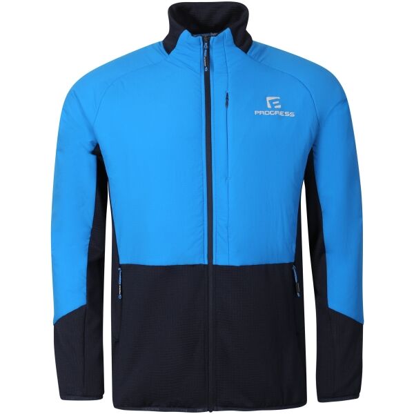 PROGRESS ELVIR HYBRID MIDLAYER Pánská hybridní mikina s merinem