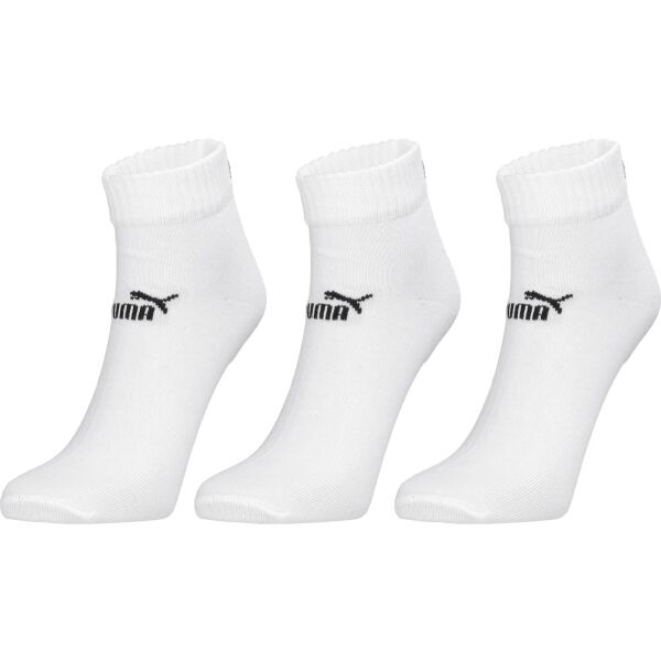 Puma ELEMENTS UNISEX PLAIN QUARTER 3P Unisex ponožky