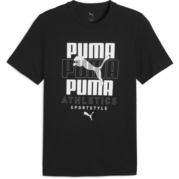 Puma GRAPHIC STACKED TEE Pánské triko