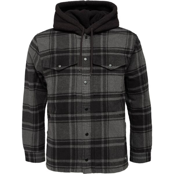 Vans PIEDMONT HOODED PLAID SHACKET Pánská bunda