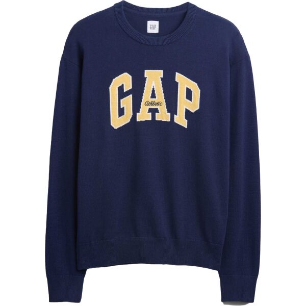 GAP V-INTX GAP ATHLETIC INTARSIA RLXD CREW Pánský pletený svetr