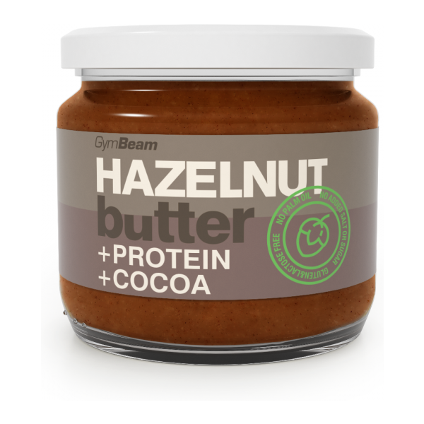 GymBeam HAZELNUT SPREAD - 340 G - KAKAO Ořechové máslo