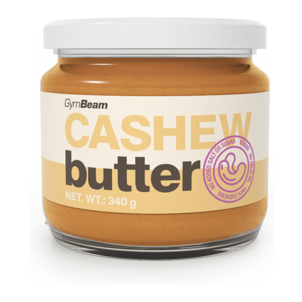 GymBeam KEŠU MÁSLO - 340 G - JEMNÉ Ořechové máslo