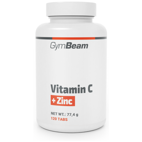 GymBeam VITAMIN C + ZINEK - 120 TAB Vitamín