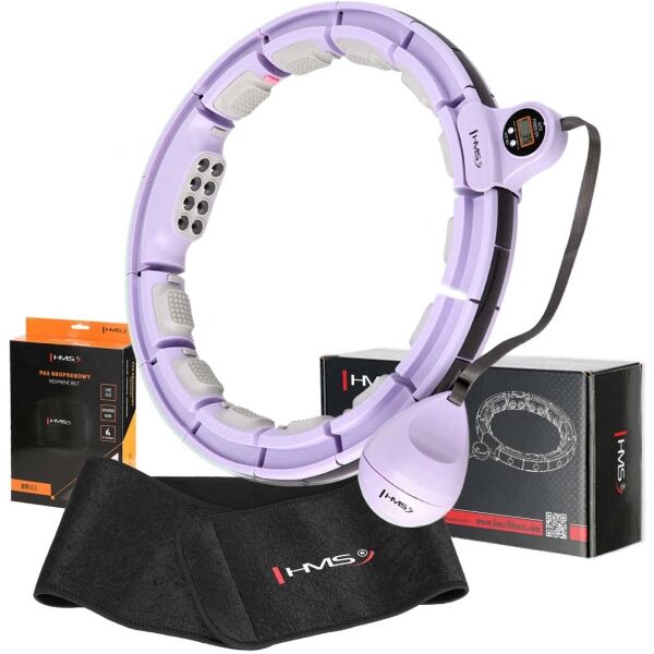 HMS SET HHM13 + BR163 Sada masážní obruče se závažím a zeštíhlujícího pásu