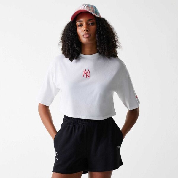 New Era NEW YORK YANKEES LEAGUE ESSENTIAL MIDI CROP Dámské triko