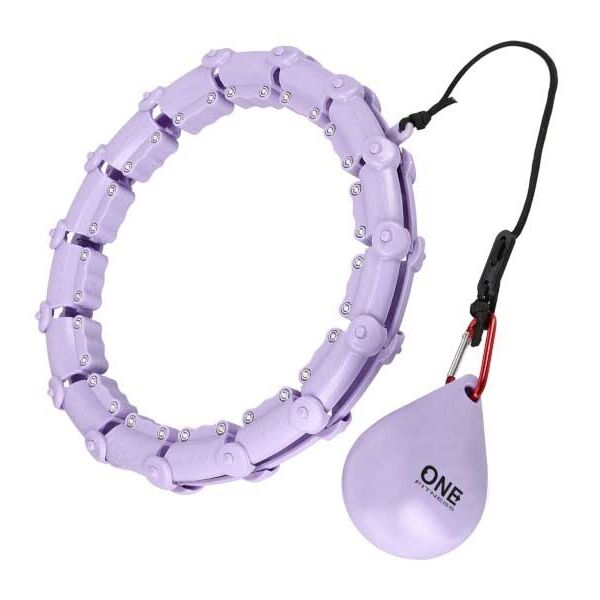 ONE FITNESS HULA HOOP Masážní obruč se závažím