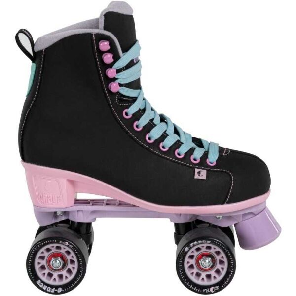 Powerslide CHAYA QUAD MELROSE BLACK PINK Retro kolečkové brusle