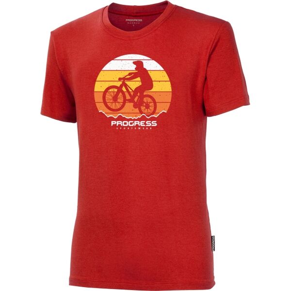 PROGRESS BARBAR BIKER Pánské bambusové triko