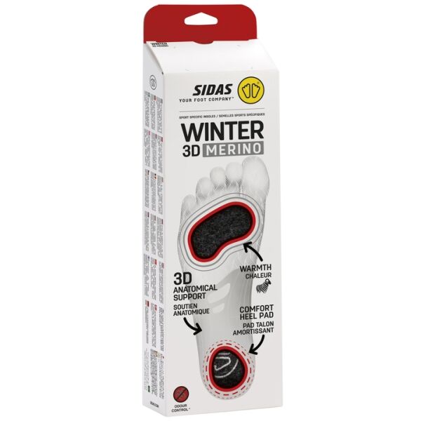 Sidas WINTER 3D MERINO Zimní vložky do bot