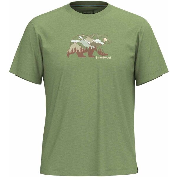 Smartwool BEAR VIEW SHORT SLEEVE GRAPHIC TEE Pánské tričko