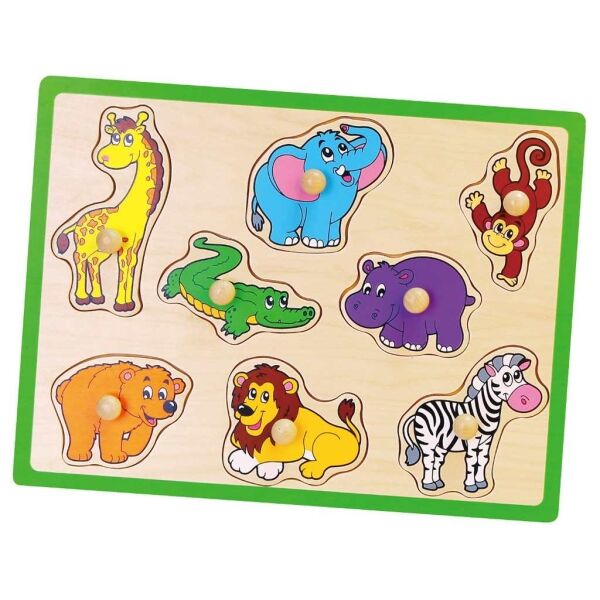 VIGA ZOO Dřevěné puzzle s úchyty