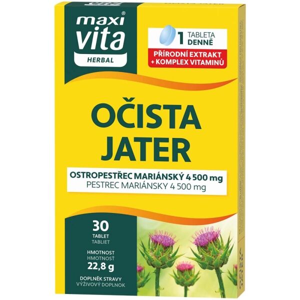 VITAR MAXI VITA HERBAL OČISTA JATER 30 TAB Doplněk stravy