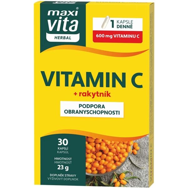 VITAR MAXI VITA HERBAL VITAMIN C + RAKYTNÍK 30 CAPS Doplněk stravy