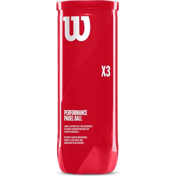 Wilson PERFORMANCE PADEL BALL X3 Míče na padel