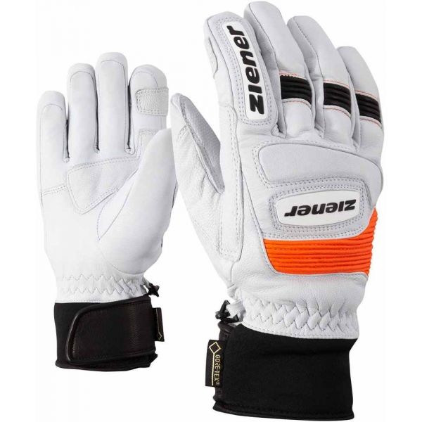 Ziener GUARD GTX + Gore grip PR WHITE Lyžařské rukavice
